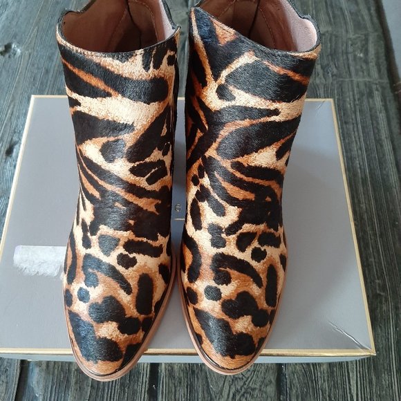 Louise Et Cie Women's Zeopard Leather Boots Sz 9M - Picture 4 of 9